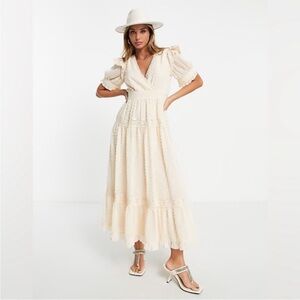 ASOS Design Cream Maxi Dress
